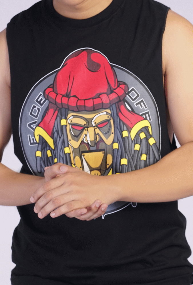 Zaw Gyi Design Printed tank top (Black)